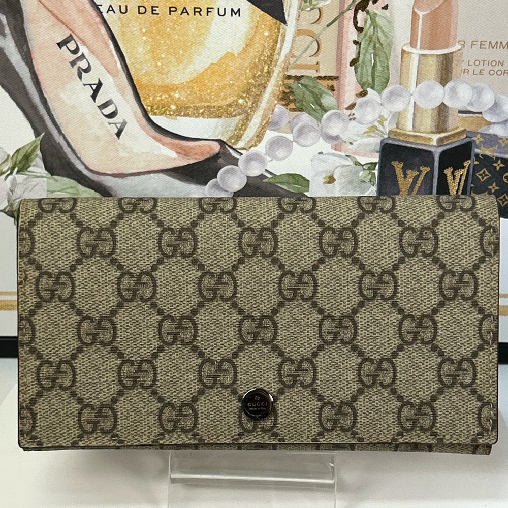 GUCCI GG Supreme Monogram Continental Wallet 😍🔥 - image 16